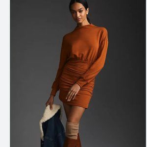 ⭐️ Daily Practice Ruched Cozy Boho Peasant Hipster Hippie Minimalist Chic Dress